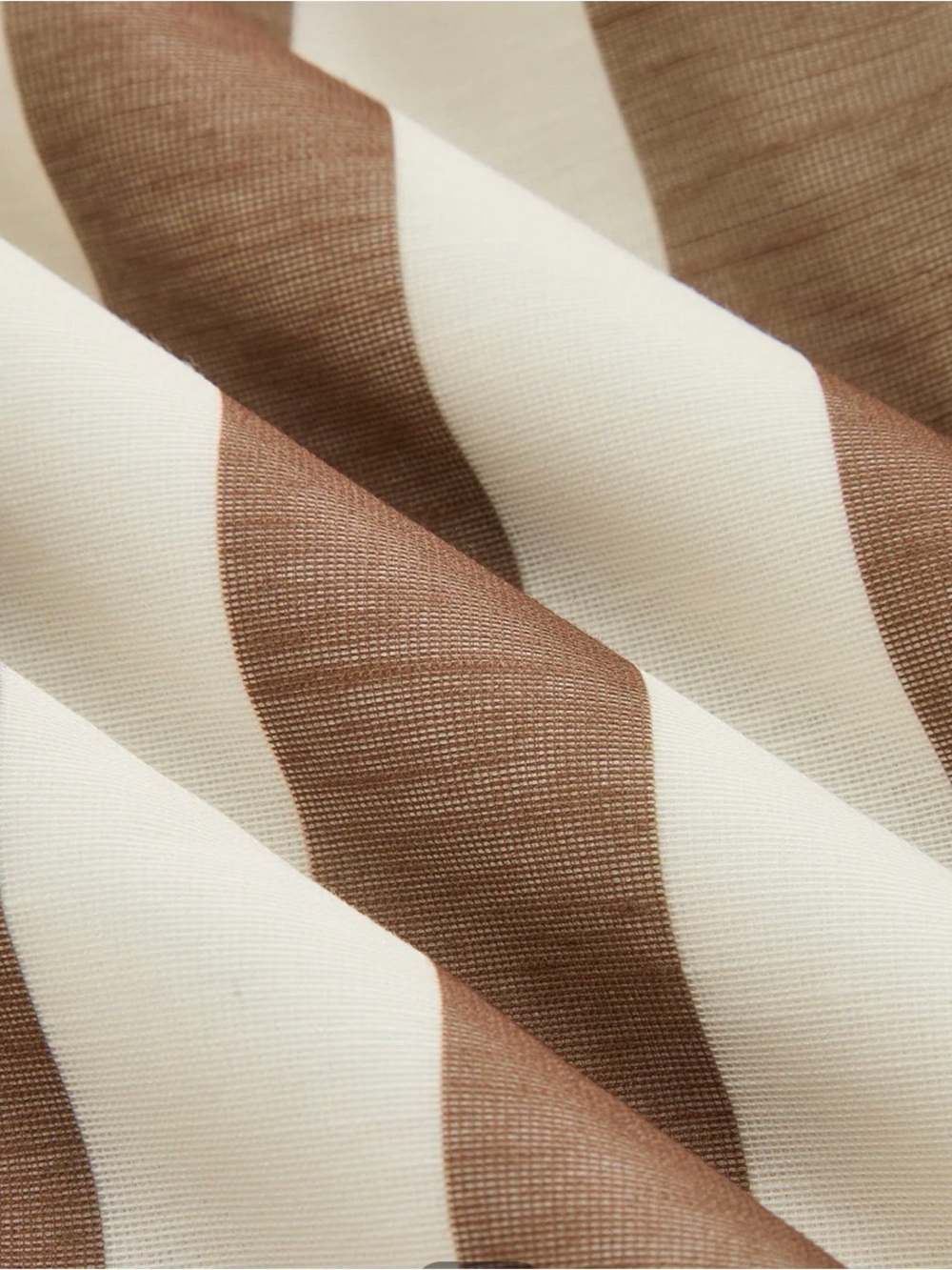 COMMENSE Striped Brown and Cream Maxi Dress with Cutout Waist - Picture 6 of 11